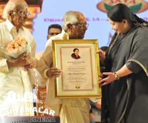 CM jayalalitha honoured M.S.Vishwanathan