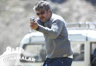 Ajith as intelligence officer in Arrambam movie