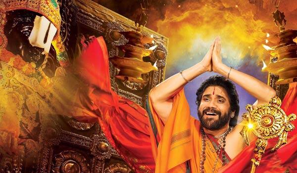 nagarjun-god-movie-Om-Namo-Venkatesaya-first-look-is-trend-in-online