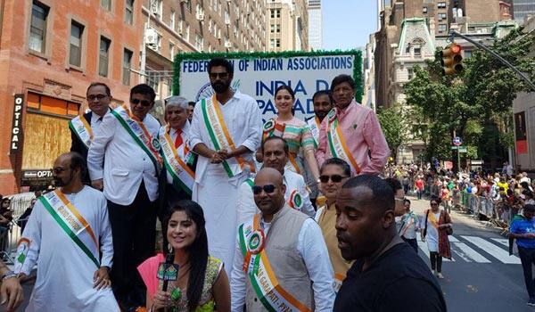 Rana---Tamanna-in-India-Day-Parade-in-New-York