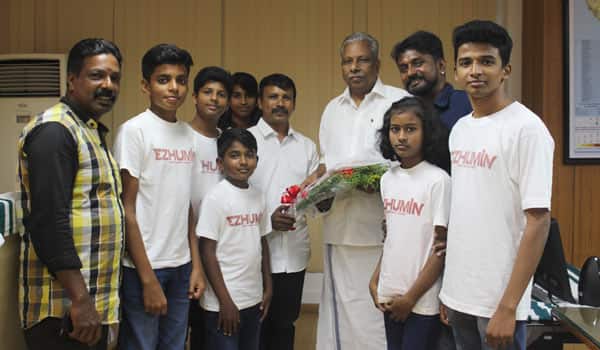 Kerala-minister-congrats-Ezhumin-team