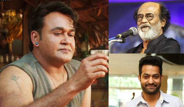 Rajini-to-give-voice-over-for-Mohanlal