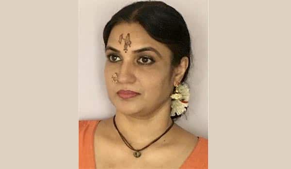 Lord-Rama-in-actress-Suganyas-forehead