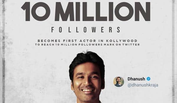 Dhanush-got-1-crore-followers-in-Twitter
