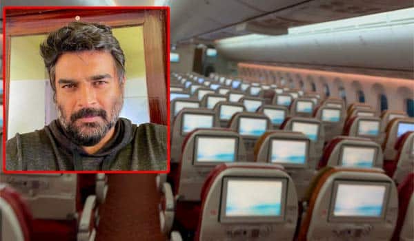 actor-madhavan-travel-alone-in-flight