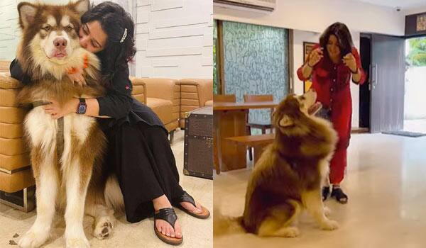 Charmi-with-her-cute-dog