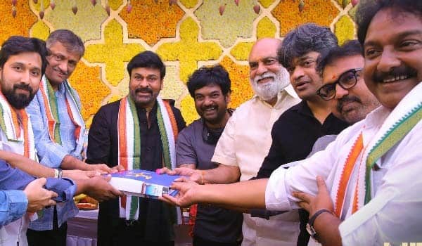 The-154th-film-of-Chiranjeevi-which-started-with-Pooja