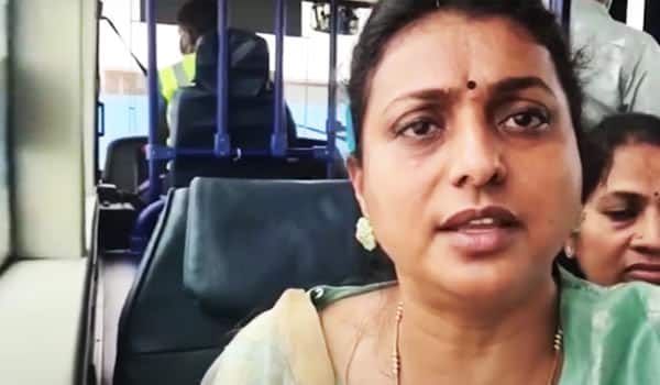 Actress-Roja-and-70-passengers-flight-landed-due-to-an-Emergency