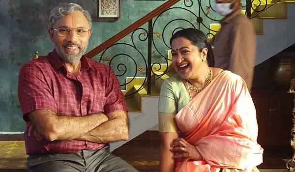 Sathayaraj,-Radhika-joints-in-Comali-director-film