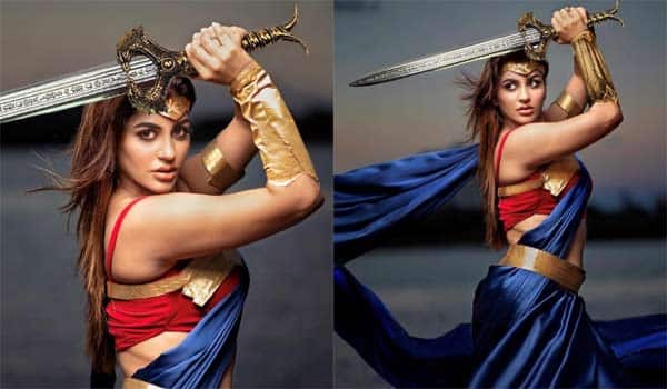 Yashika-Anand-turns-into-Wonder-Woman-Getup