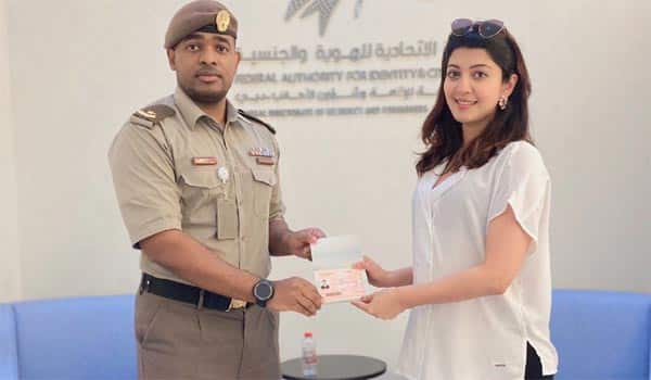 Pranitha-got-golden-Visa-from-UAE-Govt