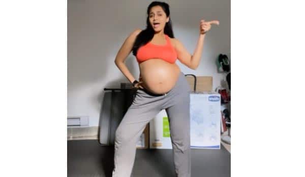 Aishwarya-post-dance-video-at-pregnant-time
