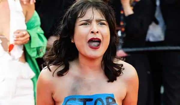 A-woman-naked-protest-at-Cannes-festival