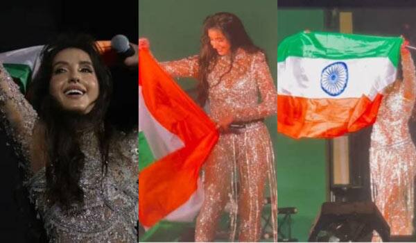 Nora-Fatehi-shows-Indian-flag-upside-down-at-FIFA