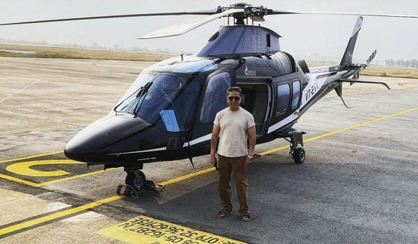 Indian-2-:-Kamal-go-to-shooting-via-helicopter-daily