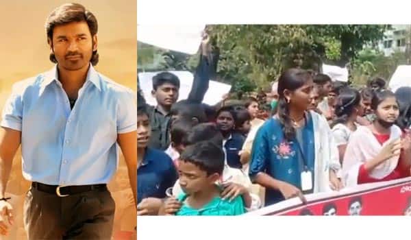 Students-protest-to-screen-Vaathi-movie-as-free