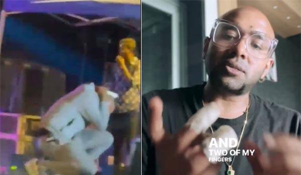 Benny-Dayal-Gets-Hit-By-A-Drone-During-Concert-In-Chennai,-Bruises-Fingers