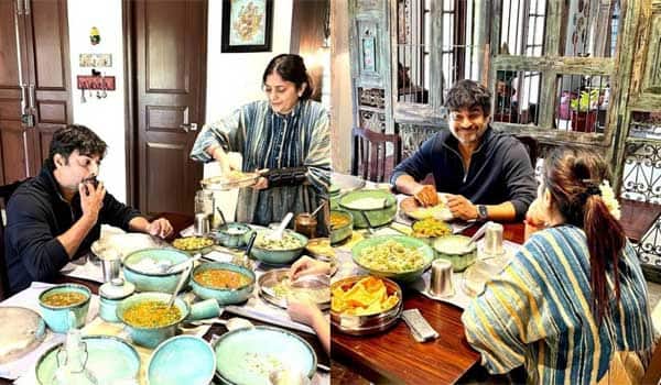 Actor-Madhavan-having-lunch-in-Director-Sudha-Kongara-house