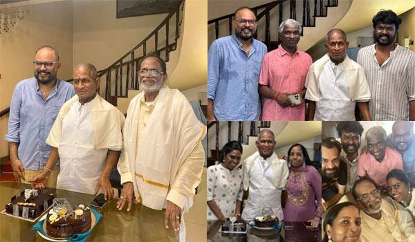 Ilaiyaraja-birthday-celebration-with-family-members