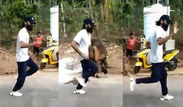 Dhanush-went-jogging..-Video-goes-viral!