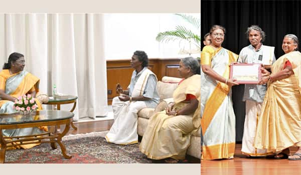 President-Droupadi-Murmu-felicitated-Bomman-and-Bellie