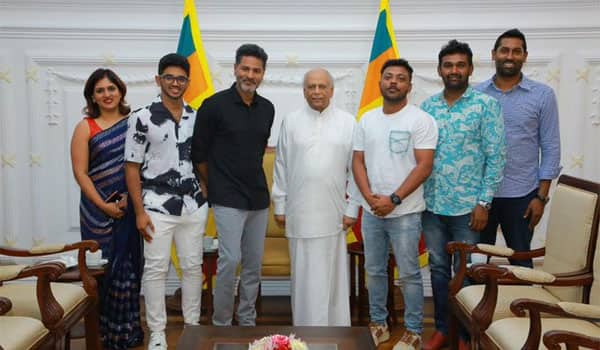 Prabhu-Deva-film-crew-honored-by-Sri-Lankan-Prime-Minister
