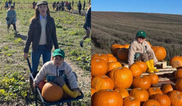 Amy-Jackson-picks-pumpkins-and-plays-with-her-son-in-the-farmland
