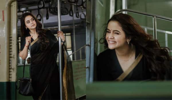 ‛Kayal-Chaitra-is-eye-catching-in-a-black-saree