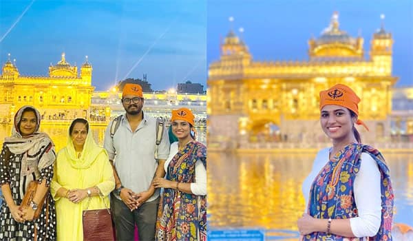 Ramyapandiyan-visited-the-Amritsar-Golden-Temple-with-her-family