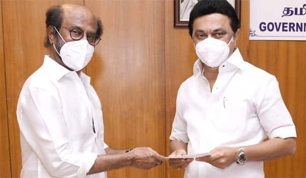 Rajini-met-CM-Stalin-and-donated-Rs.50-lakhs-fund-for-covid-fight