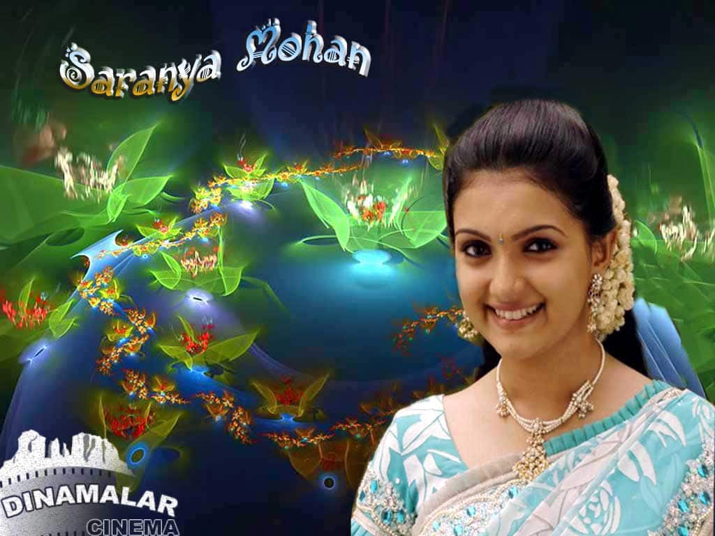 Tamil Actress Wall paper Saranya mohen