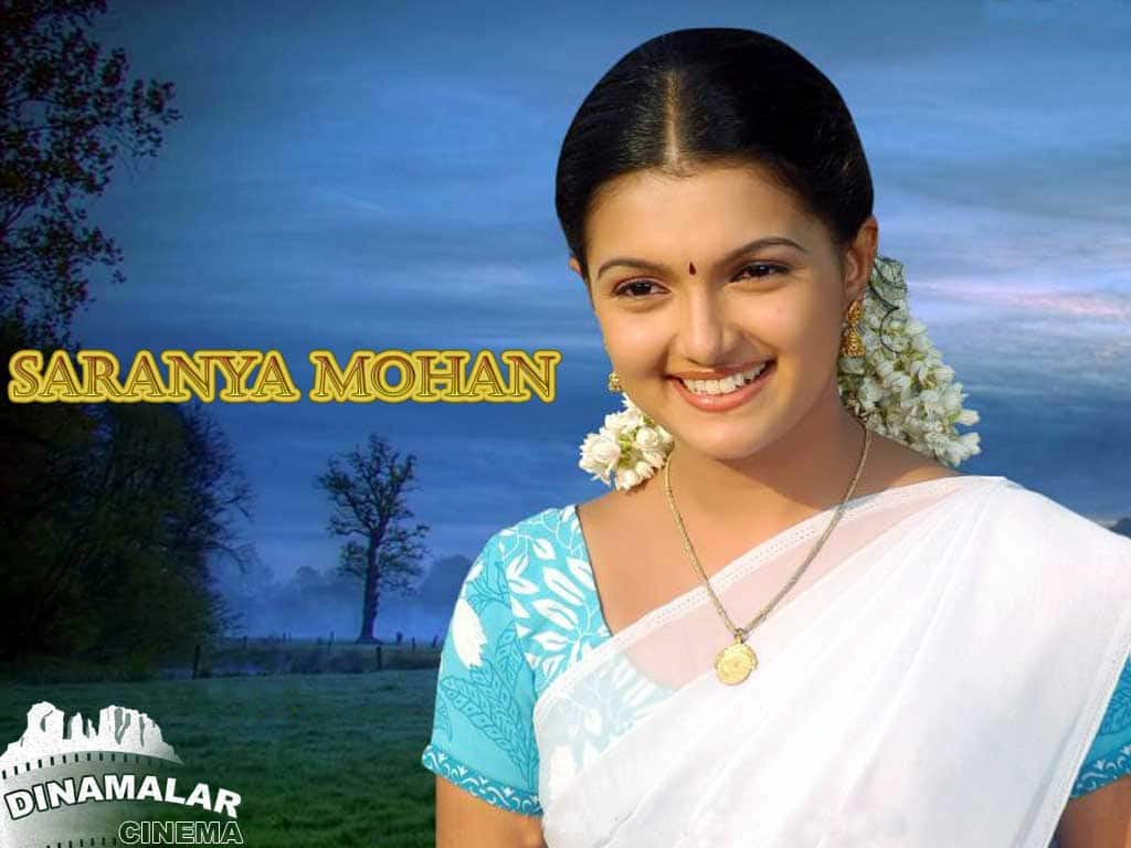 Tamil Actress Wall paper Saranya mohen