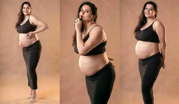 பிறந்தநாளில் கர்ப்ப அறிவிப்பை போட்டோஷுட் மூலம் வெளியிட்ட நமீதா - Namitha  announced pregnancy on her birthday day