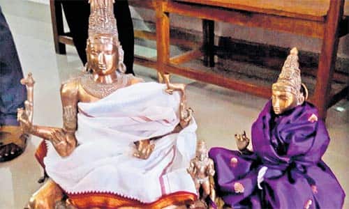 காஞ்சி ஏகாம்பரநாதர் கோவில் சிலைகள் கும்பகோணம் கோர்ட்டில் ஒப்படைப்பு